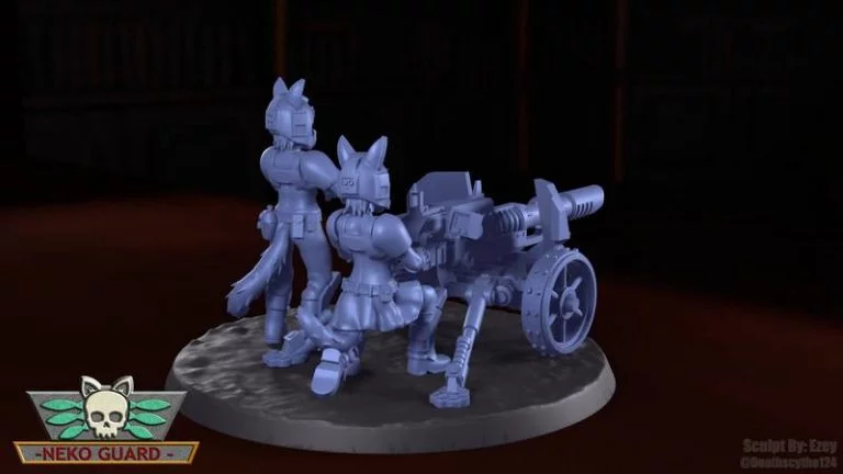 Neko Guard 3D打印重型武器团队升级套件模型|Neko Guard – Heavy Weapon Teams Upgrade Kit – 3D Print Model