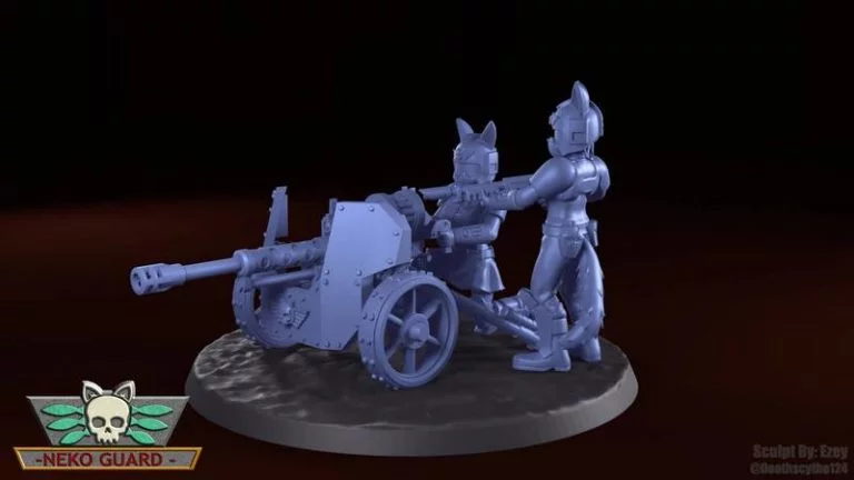 Neko Guard 3D打印重型武器团队升级套件模型|Neko Guard – Heavy Weapon Teams Upgrade Kit – 3D Print Model