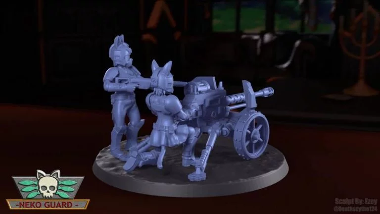 Neko Guard 3D打印重型武器团队升级套件模型|Neko Guard – Heavy Weapon Teams Upgrade Kit – 3D Print Model