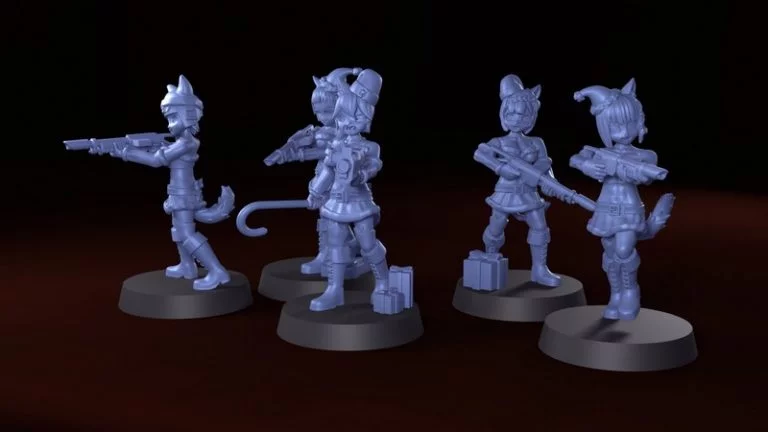 Neko Guard圣诞特工升级套装 3D打印模型|Neko Guard – Holiday Trooper Upgrade Set – 3D Print Model