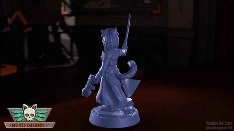 Neko Guard 3D打印模型：卡里特指挥官|Neko Guard – Commissar Karitte – 3D Print Model