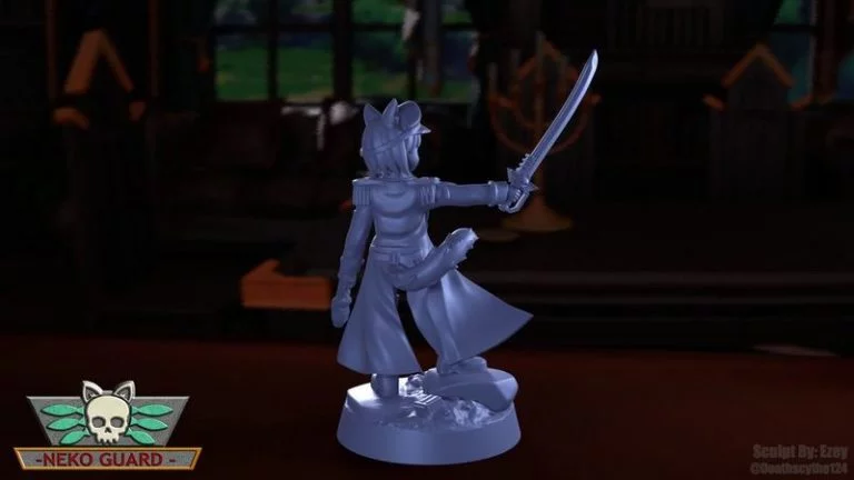 Neko Guard 3D打印模型：卡里特指挥官|Neko Guard – Commissar Karitte – 3D Print Model