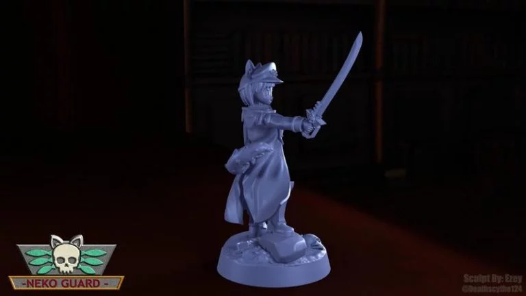 Neko Guard 3D打印模型：卡里特指挥官|Neko Guard – Commissar Karitte – 3D Print Model