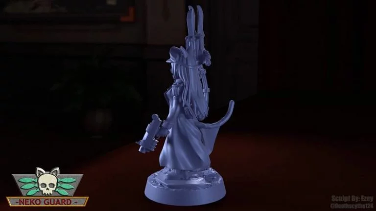 Neko Guard 3D打印模型：尼亚里克指挥官|Neko Guard – Commissar Nyarrick – 3D Print Model