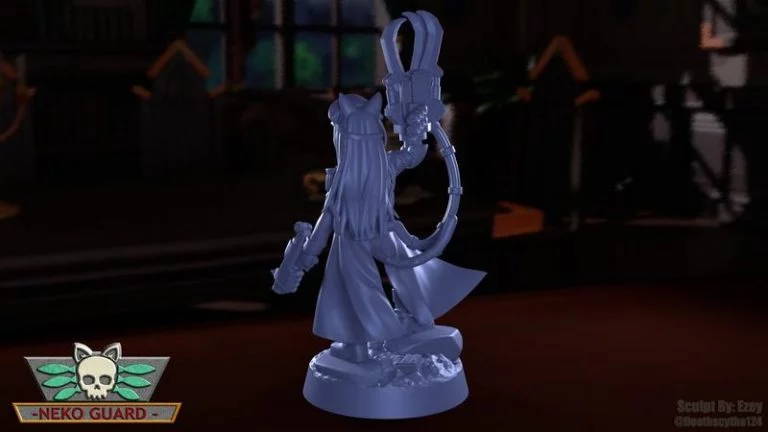 Neko Guard 3D打印模型：尼亚里克指挥官|Neko Guard – Commissar Nyarrick – 3D Print Model