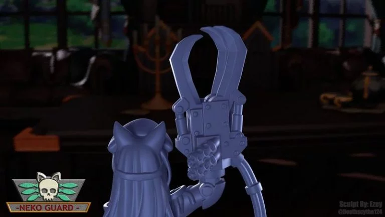 Neko Guard 3D打印模型：尼亚里克指挥官|Neko Guard – Commissar Nyarrick – 3D Print Model