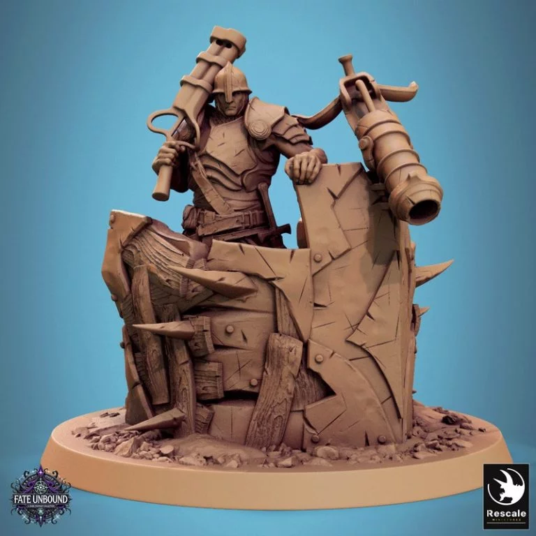 Rescale Miniatures 价值骑士模型 3D打印版|Rescale Miniatures – Knight of Valor Pack – 3D Print Model