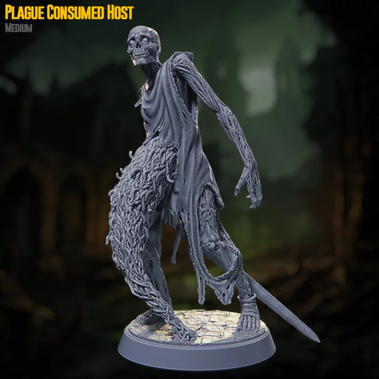 克莱姆瑞迷你模型——瘟疫之死——3D打印角色模型|Claymore Miniatures – Death by Plague – 3D Print Model