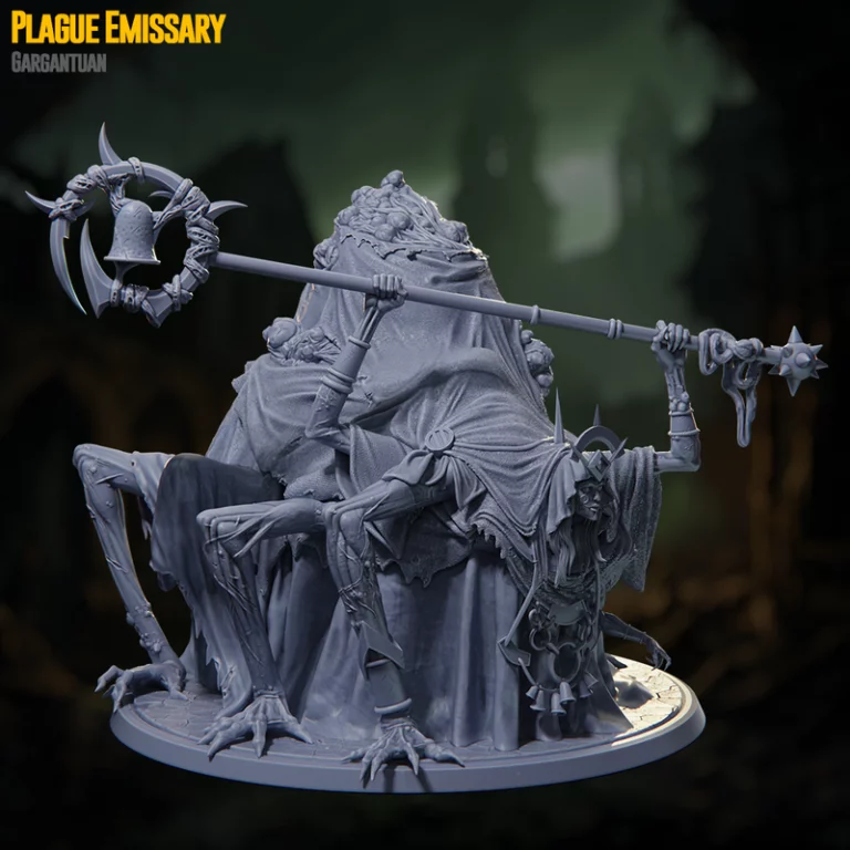 克莱姆瑞迷你模型——瘟疫之死——3D打印角色模型|Claymore Miniatures – Death by Plague – 3D Print Model