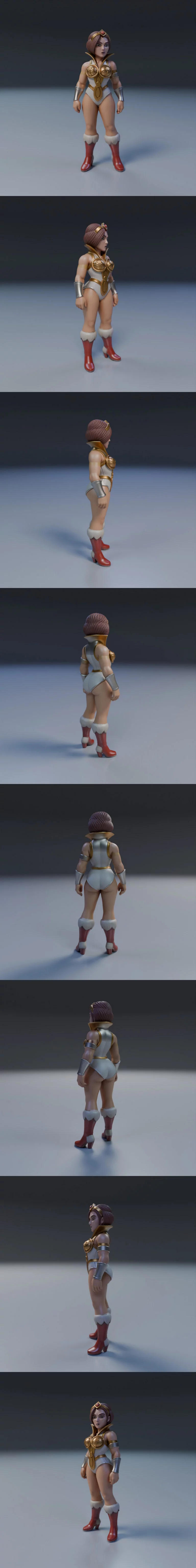 Teela - 动漫游戏角色3D打印模型|Teela – 3D Print Model