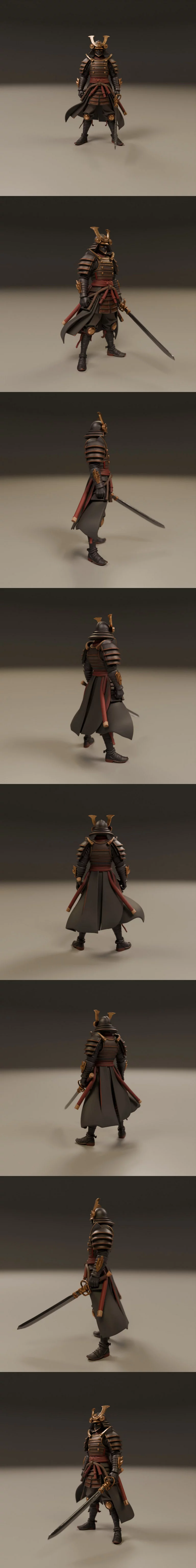 武士——3D打印模型|Samurai – 3D Print Model