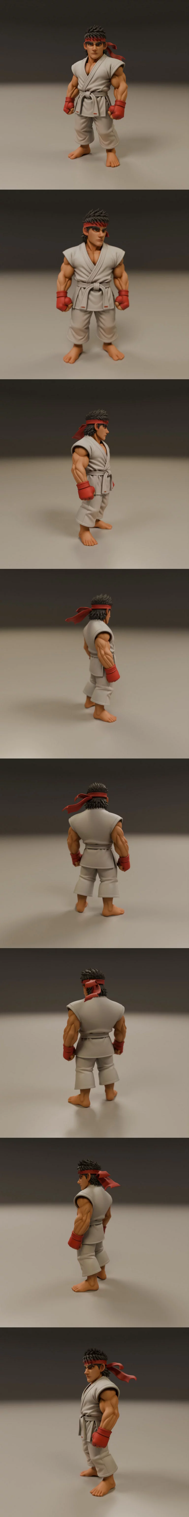 Riu - 街头战士 - 3D打印模型|Riu – Street Fighter – 3D Print Model