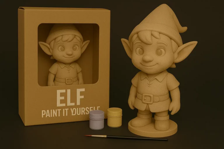 精灵主题DIY涂装3D打印模型|Elf – Paint-It-Yourself – 3D Print Model