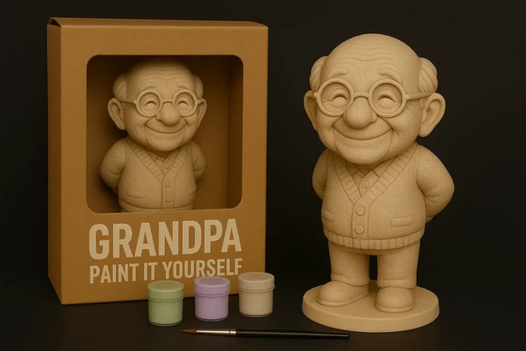 祖辈手工漆画 3D打印模型|Grandpa – Paint-It-Yourself – 3D Print Model