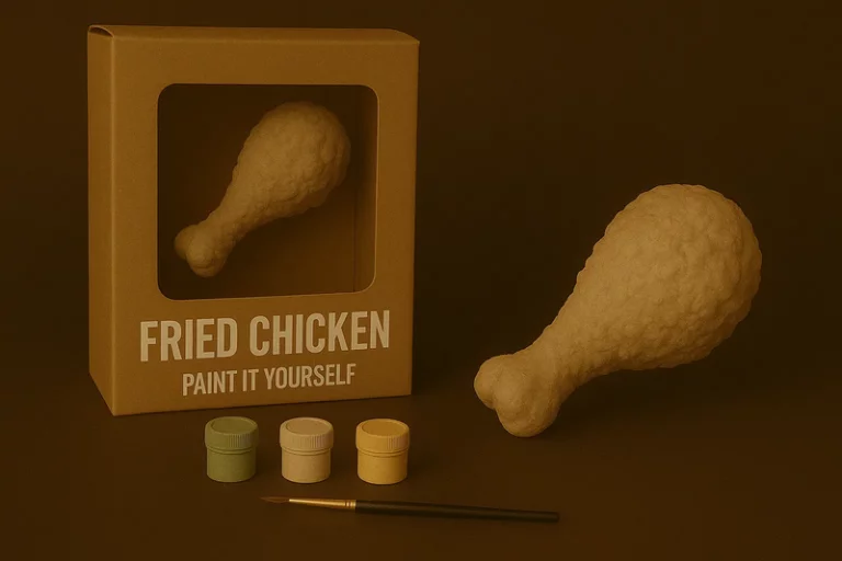 炸鸡主题手作涂鸦3D打印模型|Fried Chicken – Paint-It-Yourself – 3D Print Model