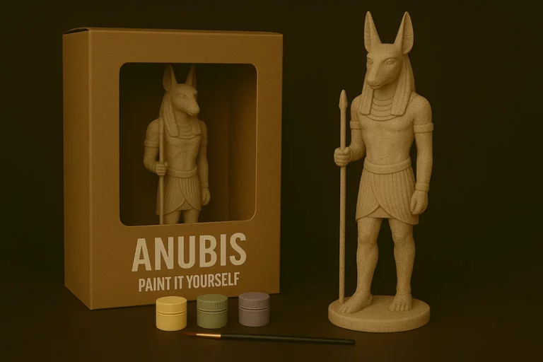 阿努比斯 个性化涂装 3D打印模型|Anubis – Paint-It-Yourself – 3D Print Model