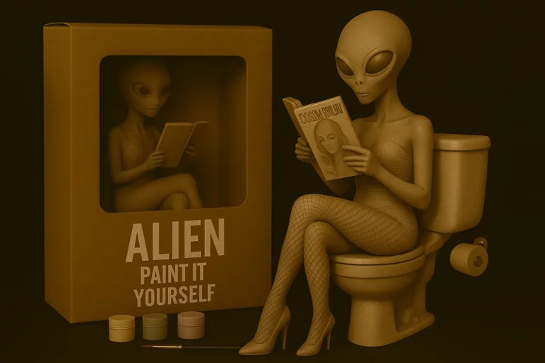 外星马桶——DIY涂装3D打印模型|Alien Toilet – Paint-It-Yourself – 3D Print Model