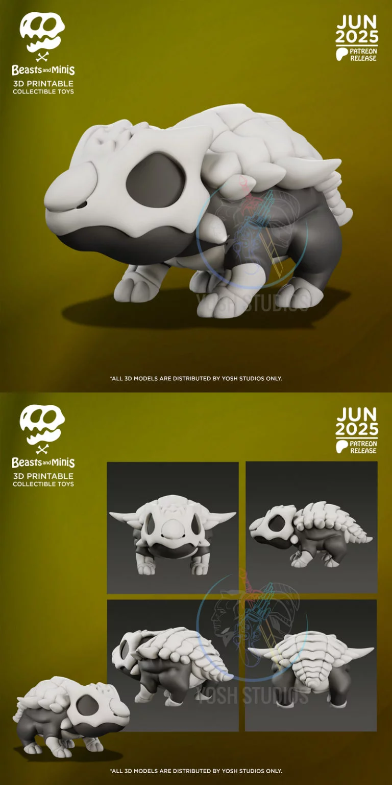 Silvisaur迷你3D打印模型|Silvisaur Mini – 3D Print Model