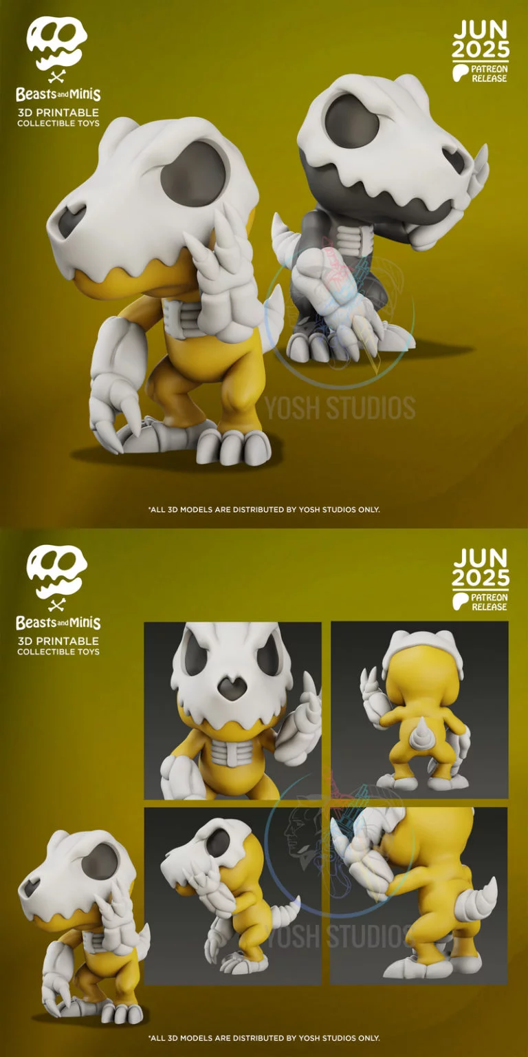 Agumon 3D打印迷你模型|Agumon Mini – 3D Print Model
