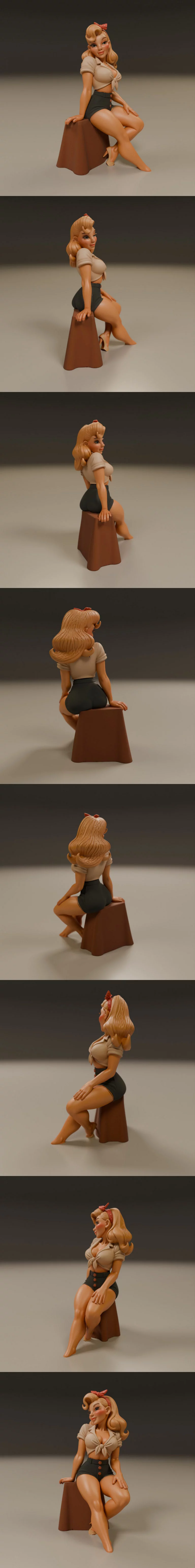 Pin-Up - 3D打印模型|Pin-Up – 3D Print Model