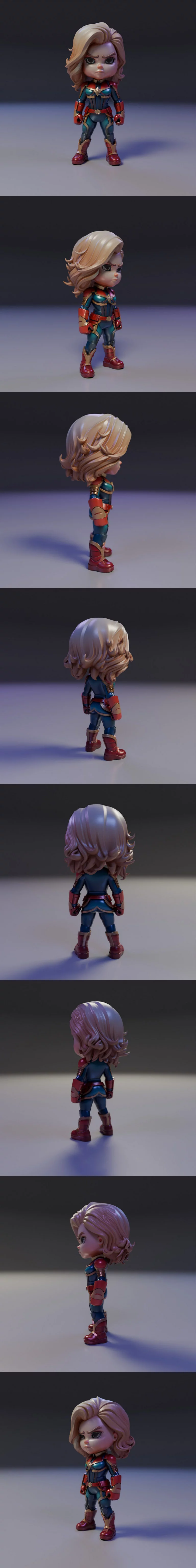 漫威萌系3D打印模型|Mis Marvel Chibi – 3D Print Model