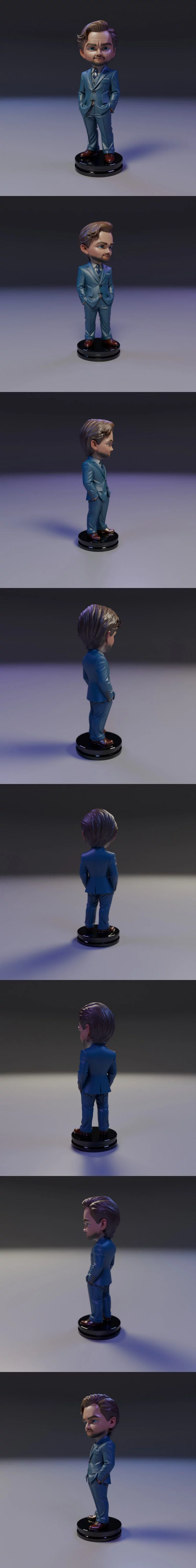 莱昂纳多·奇比卡普里奥 3D打印模型|Leonardo Chibicaprio – 3D Print Model