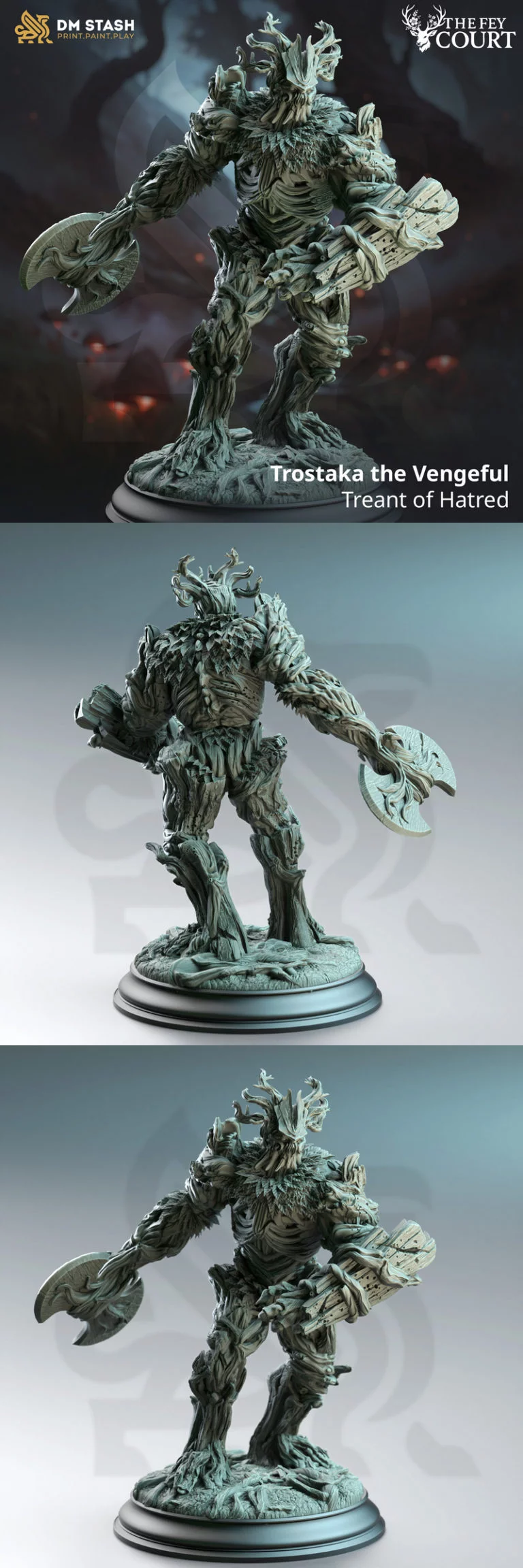 Trostaka the Vengeful – 3D打印复仇树人模型|Trostaka the Vengeful – Treant of Hatred – 3D Print Model