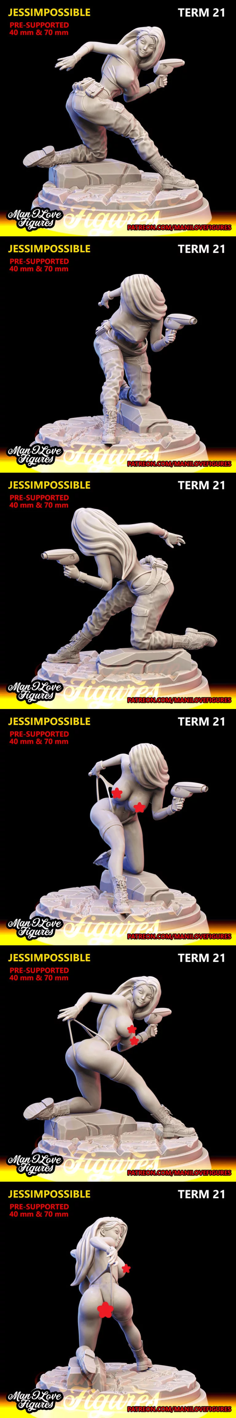 凯蒂·皮普斯 3D打印模型|Jessimpossible Kim Possible – 3D Print Model