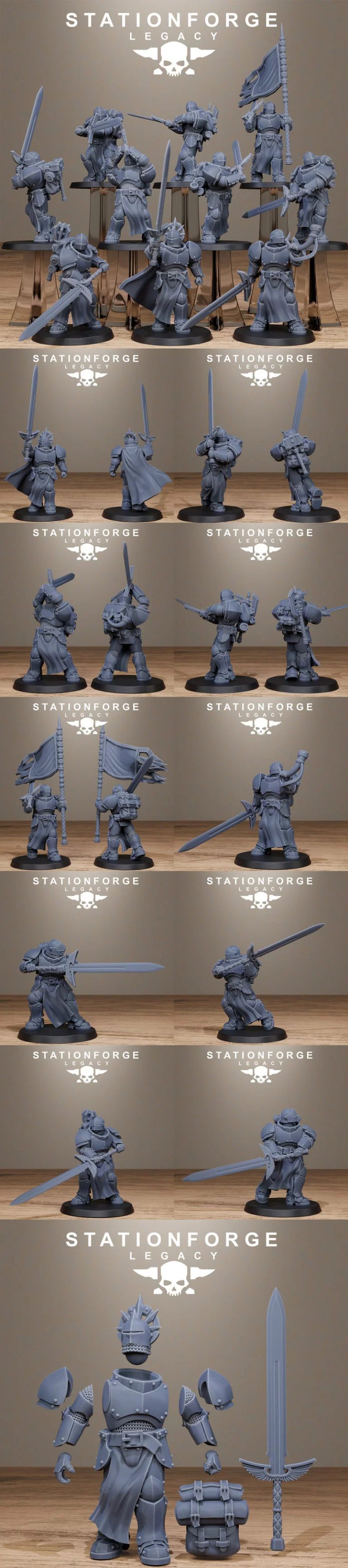 Soalris 大剑士 3D打印模型|Soalris Greatswordsmen – 3D Print Model