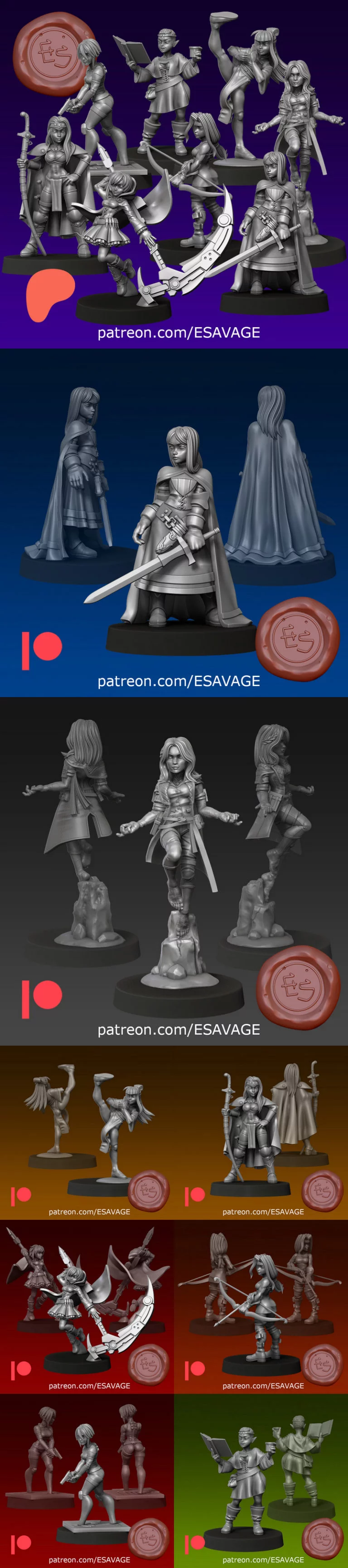 Ethan Savage Studios - 2025年新品发布 - 3D打印模型|Ethan Savage Studios – June 2025 Release – 3D Print Model