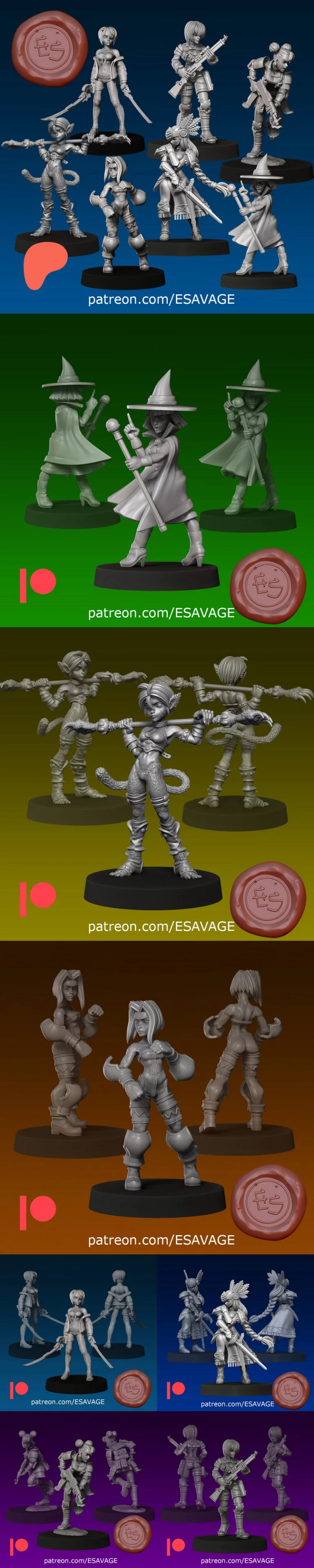 Ethan Savage Studios 2025春季新品发布：3D打印动漫角色模型|Ethan Savage Studios – March 2025 Release – 3D Print Model