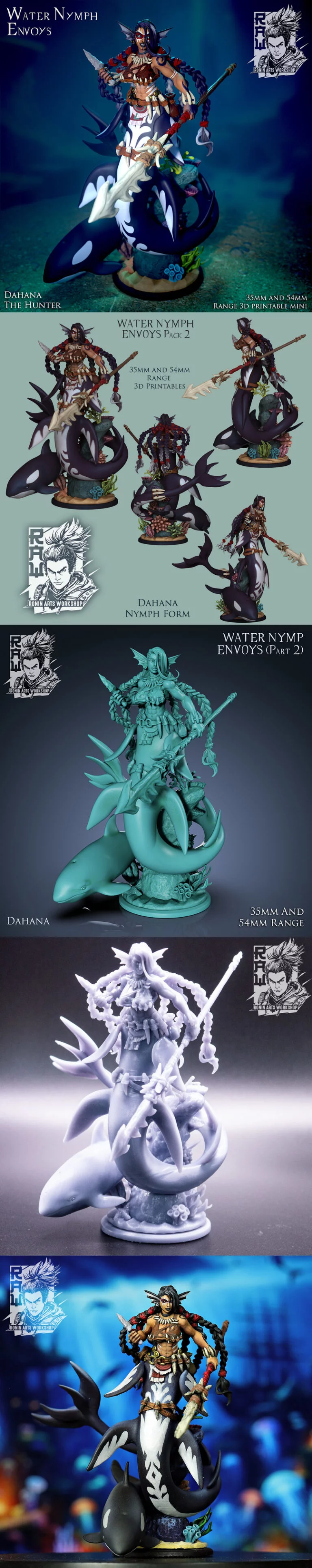 达哈娜 猎人妖精形态 3D打印模型|Dahana The Hunter Nymph Form – 3D Print Model