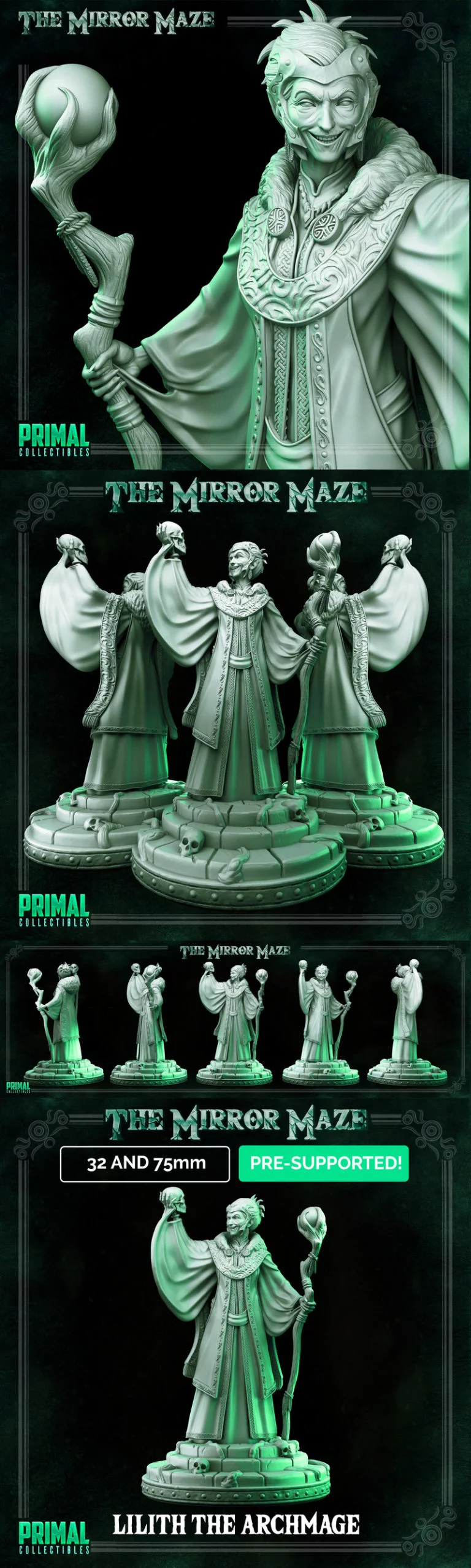 莉莉丝大法师 3D打印模型|Lilith the Archmage – 3D Print Model