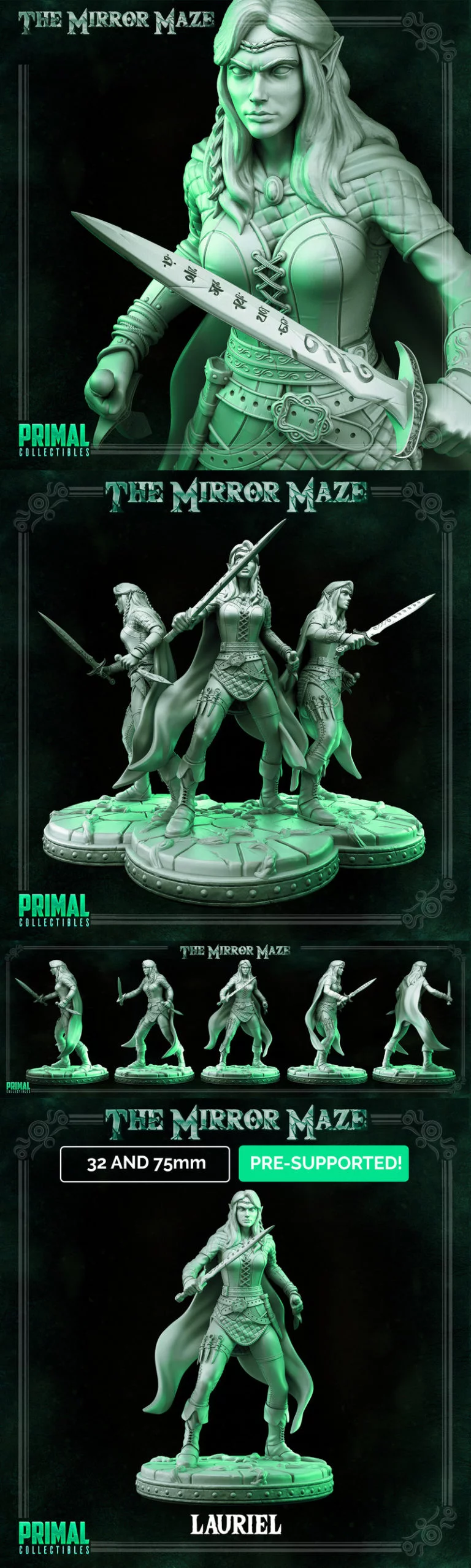 埃尔·劳瑞尔 3D打印模型|Elf Lauriel – 3D Print Model