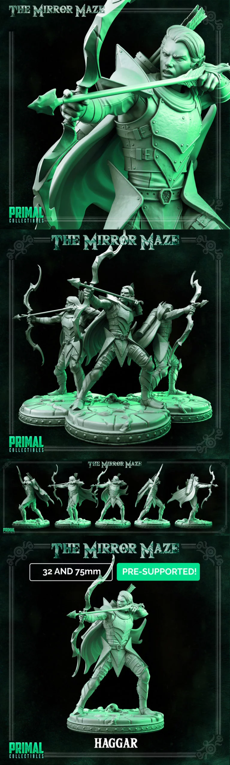 精灵女巫哈格——3D打印模型|Elf Haggar – 3D Print Model