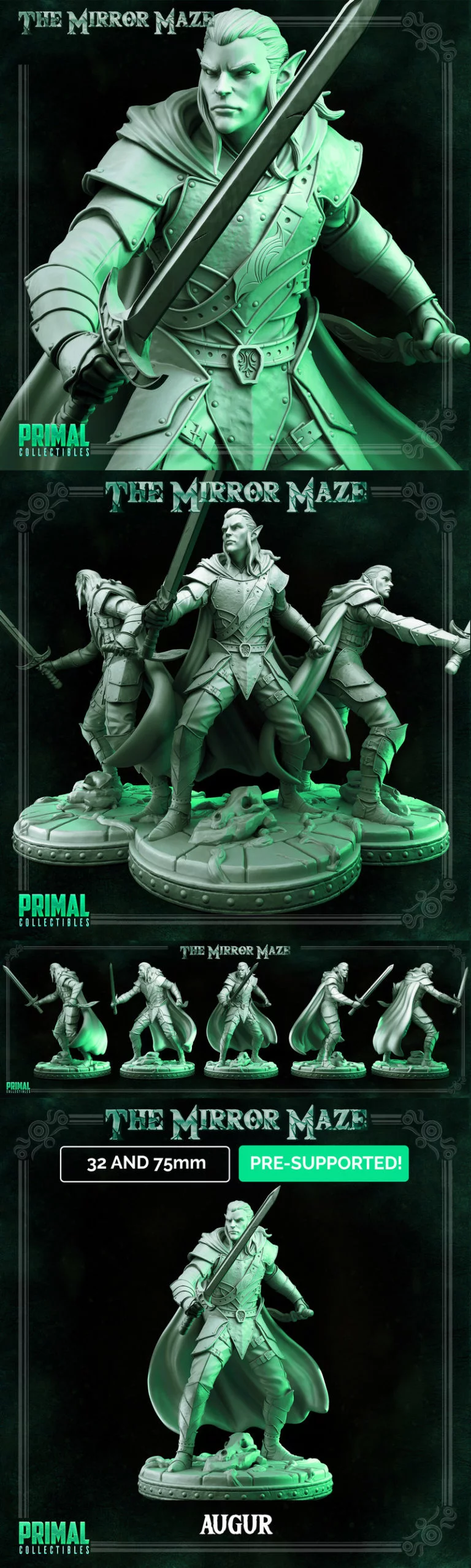 精灵占卜师——3D打印模型|Elf Augur – 3D Print Model