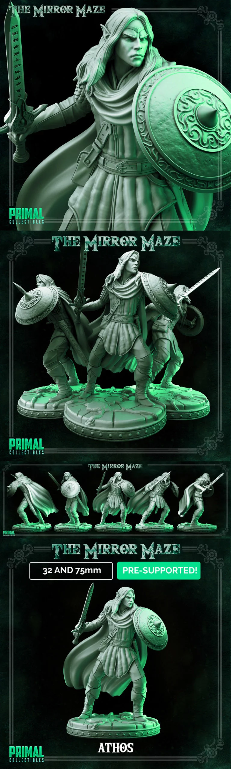 艾尔佛阿托斯 3D打印模型|Elf Athos – 3D Print Model