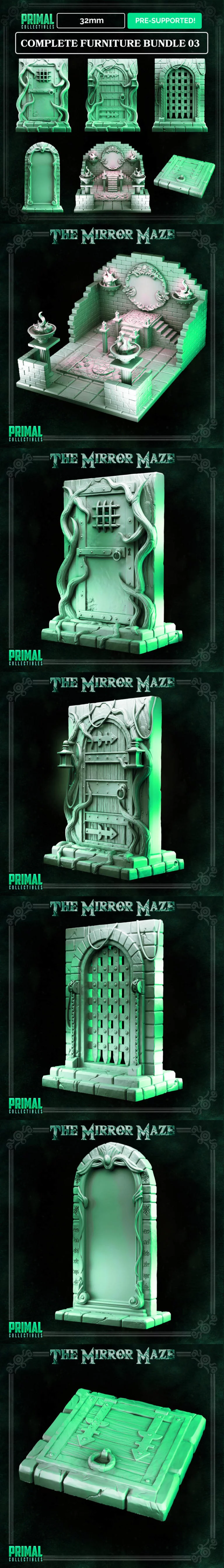 完整家具套装03 – 动漫游戏风格3D打印模型|Complete Furniture Bundle 03 – 3D Print Model