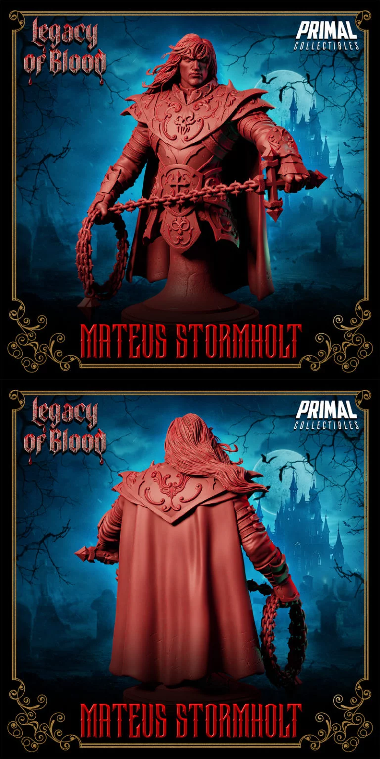 骑士梅塔乌斯·风暴霍尔特 3D打印模型|Knight Mateus Stormholt Bust – 3D Print Model