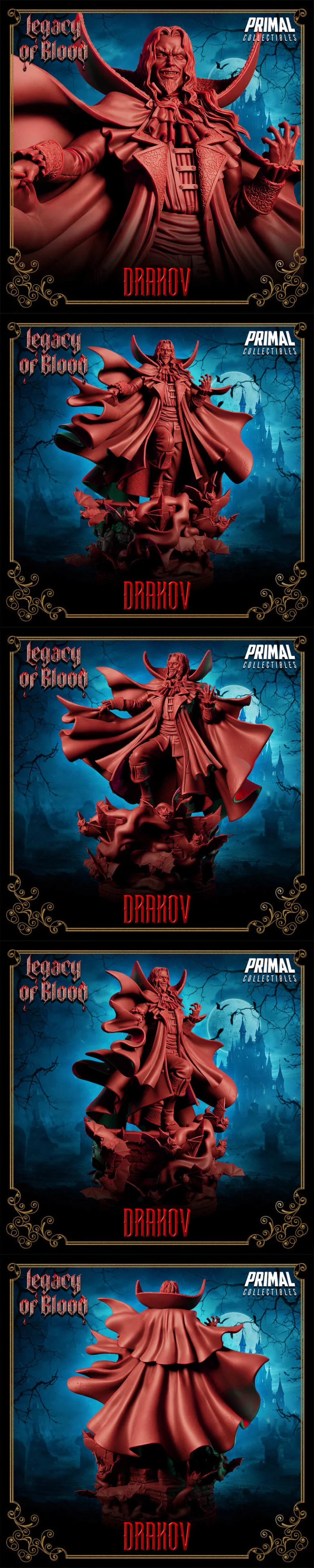 吸血鬼公爵——德劳克·德古拉 3D打印模型|Vampire Lord – Drakov Dracula – 3D Print Model