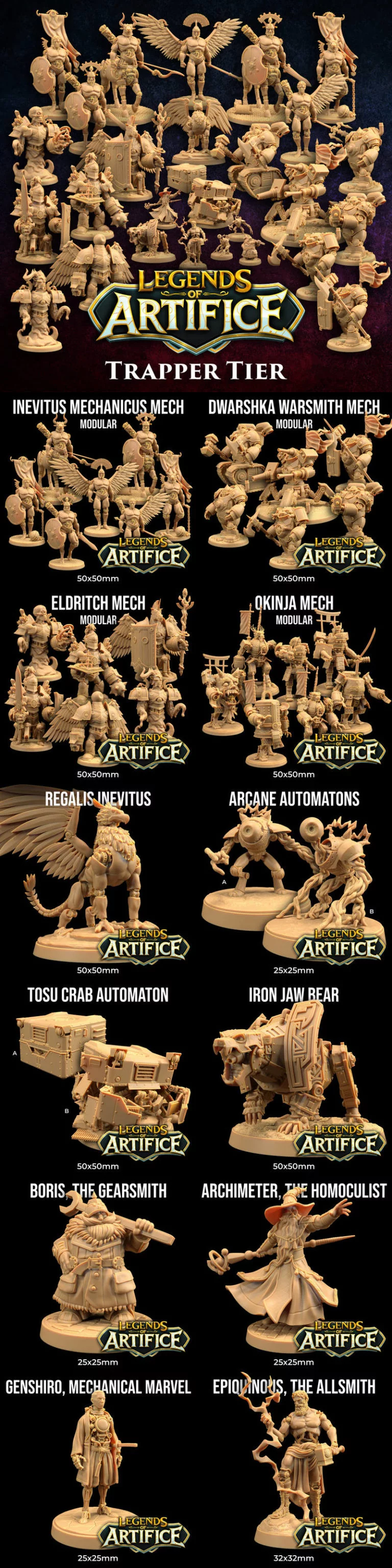 龙捕手旅舍——艺术造物传奇·捕手等级·3D打印模型|Dragon Trapper’s Lodge – Legends of Artifice – Trapper Tier – 3D Print Model