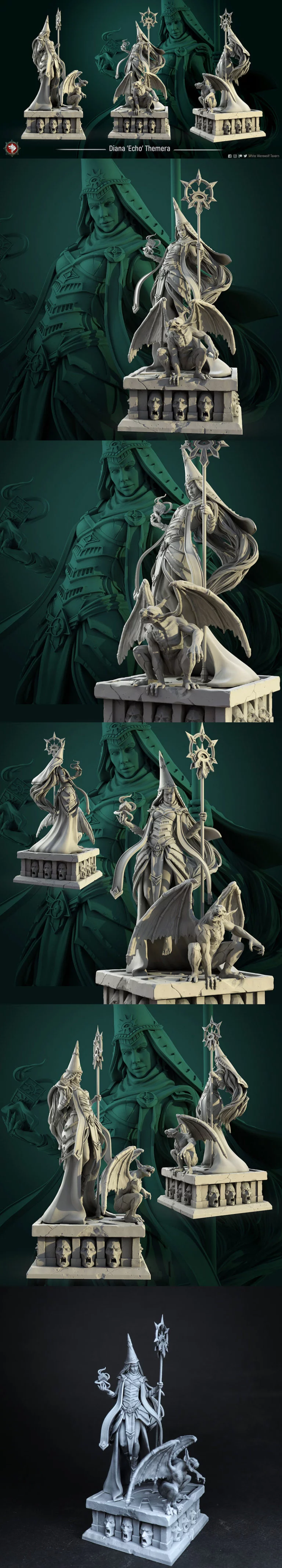 迪安娜·埃科·瑟梅拉 3D打印模型|Diana ‘Echo’ Themera – 3D Print Model