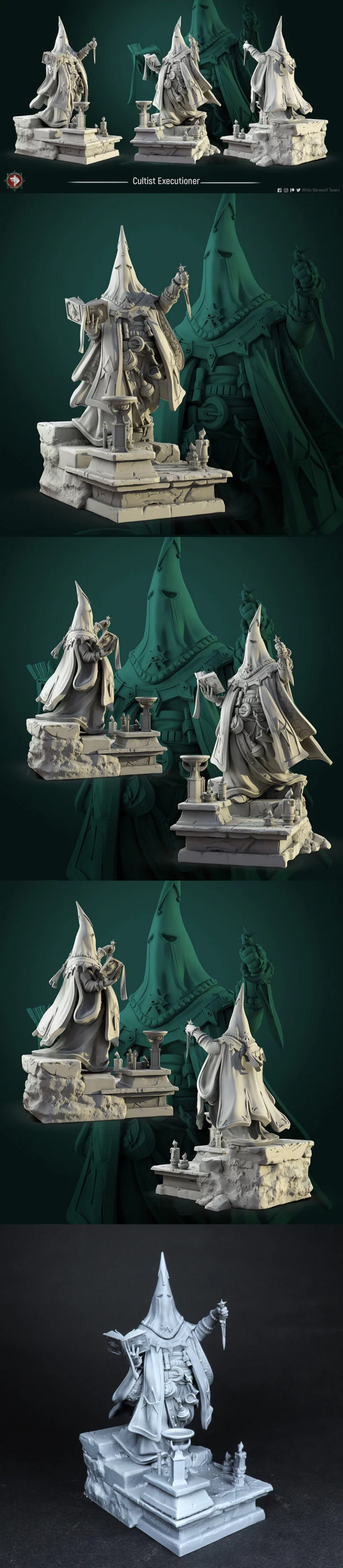 邪教徒执行者——3D打印模型|Cultist Executioner – 3D Print Model
