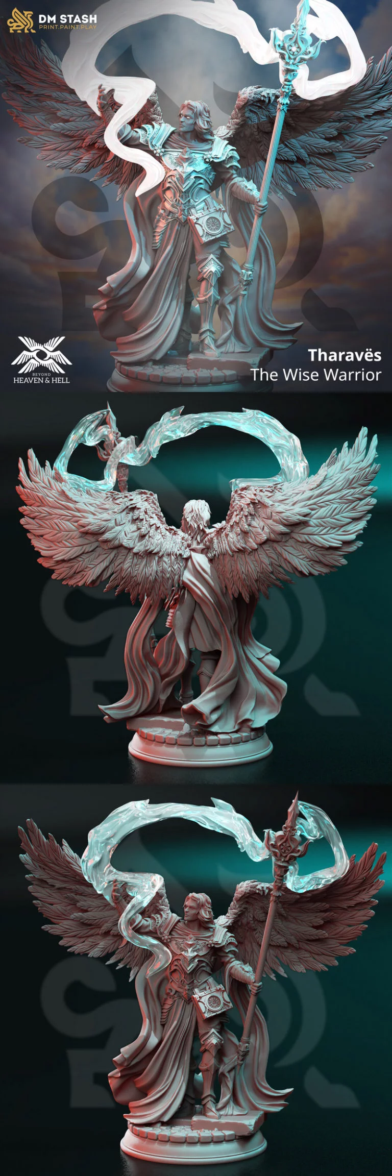 塔拉韦斯——智勇之士——3D打印模型|Tharavës – The Wise Warrior – 3D Print Model