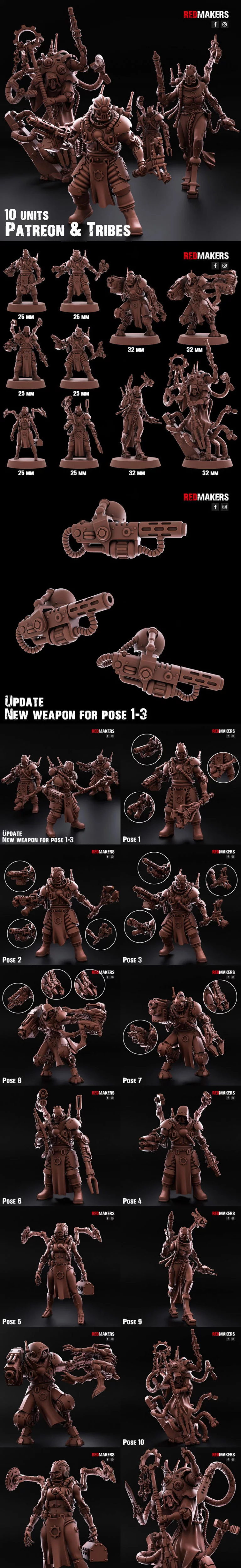 Omniforge 3D打印模型：Kill Squad角色收藏套装|Kill Squad – Omniforge – 3D Print Model