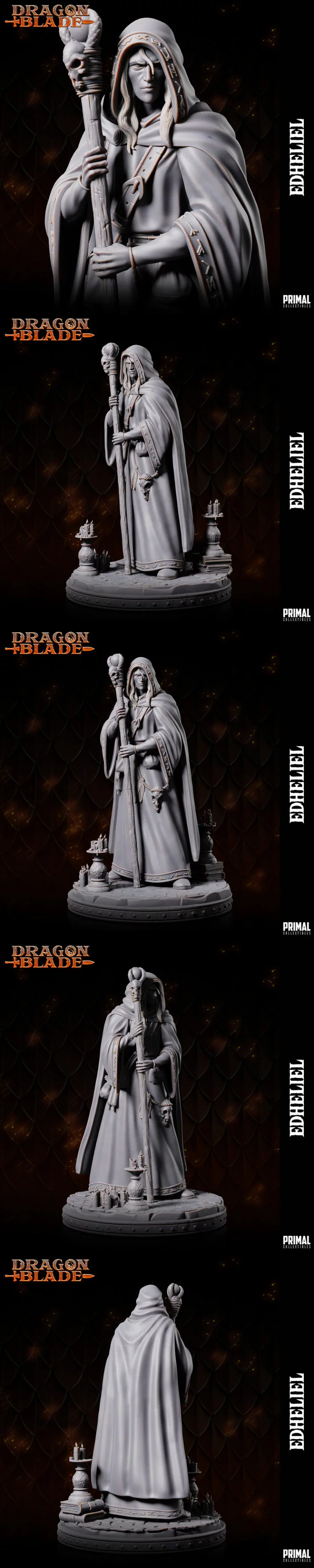 巫师埃德希利尔 3D打印模型|Wizard Edheliel – 3D Print Model