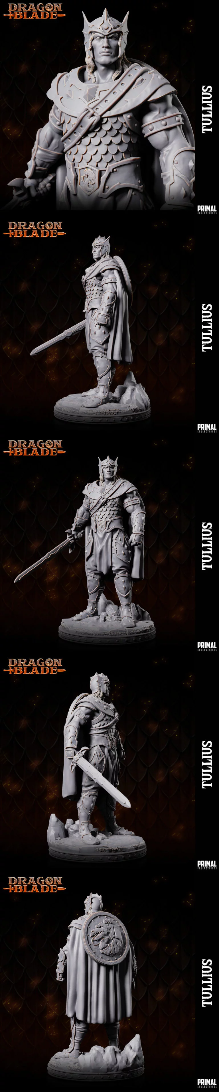 战士图鲁利斯 3D打印模型|Warrior Tullius – 3D Print Model