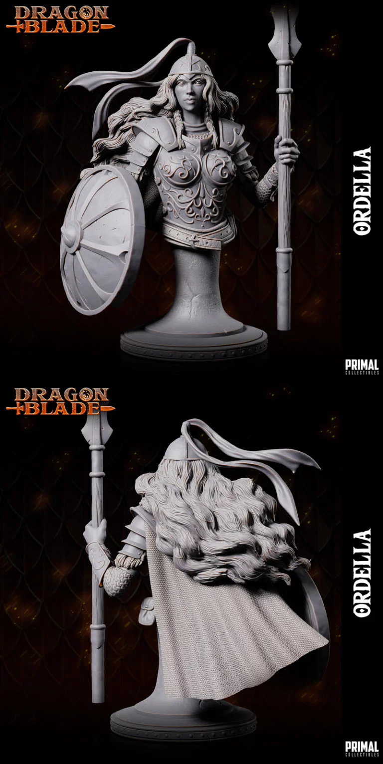 精灵奥德蕾拉 3D打印模型|Elf Ordella Bust – 3D Print Model
