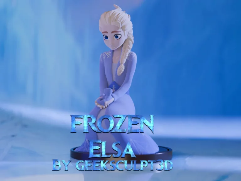 迪士尼冰雪女王 Elsa 3D打印模型|Frozen Elsa Figurine for Disney Fans – 3D Print Model