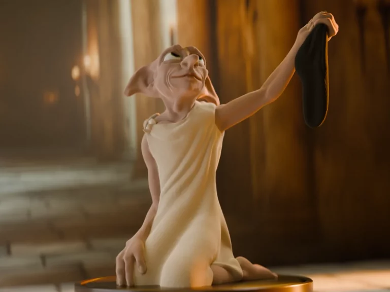 霍格沃茨小精灵多比 3D打印雕塑模型|Dobby the House Elf – Harry Potter Sculpture – 3D Print Model